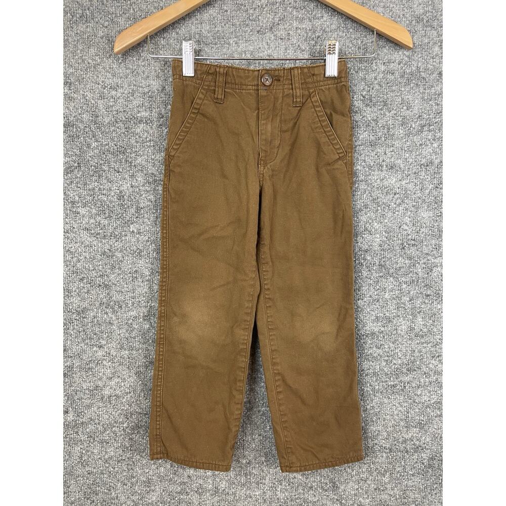 Mini Boden Pants Boys 5 Years‎ Brown Flannel Plaid Lining